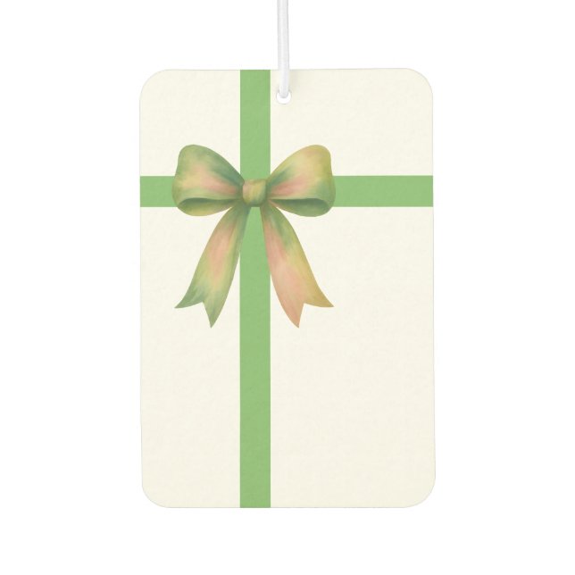 Elegant Gift Bow – Modern Christmas Design Autolufterfrischer (Vorderseite)