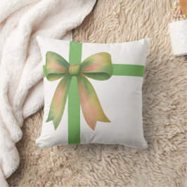 Elegant Gift Bow – Modern Christmas Design Kissen