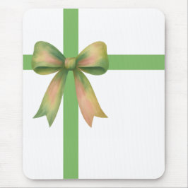 Elegant Gift Bow – Modern Christmas Design Mousepad