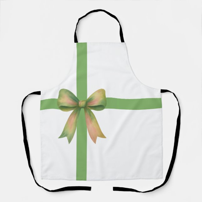 Elegant Gift Bow – Modern Christmas Design Schürze (Vorderseite)