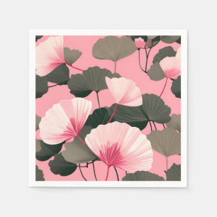 Elegant Ginkgo Leaf Pattern Serviette
