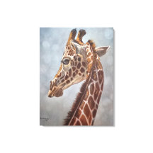 Elegant Giraffe Portrait Painting Large
