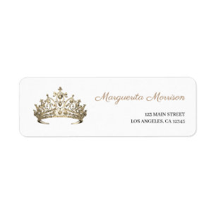 Elegant Girls Gold Crown Tiara Royal Adresse