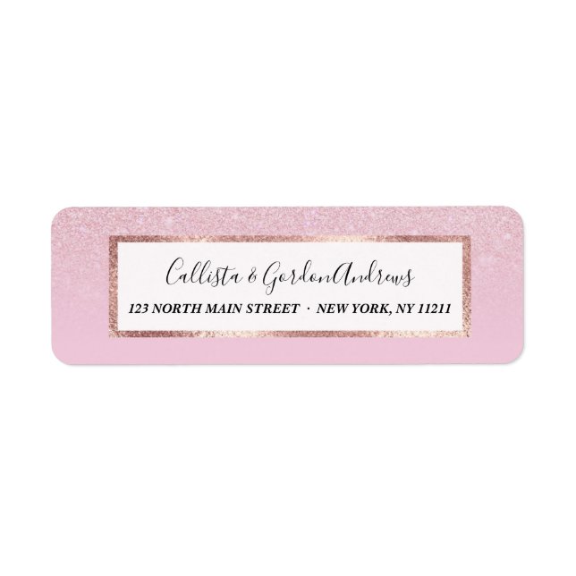 Elegant Girly Dusty Pink Rose Glitzer Ombre (Vorne)