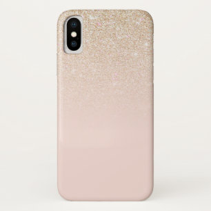 Elegant Girly Gold Rose Rosa Glitzer Ombre Case-Mate iPhone Hülle