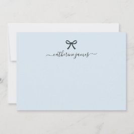 Elegant Girly Monogram Name Script Niedlich Light  Mitteilungskarte