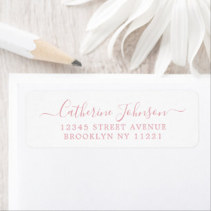 Elegant Girly Script Calligraphy Dusty Pink