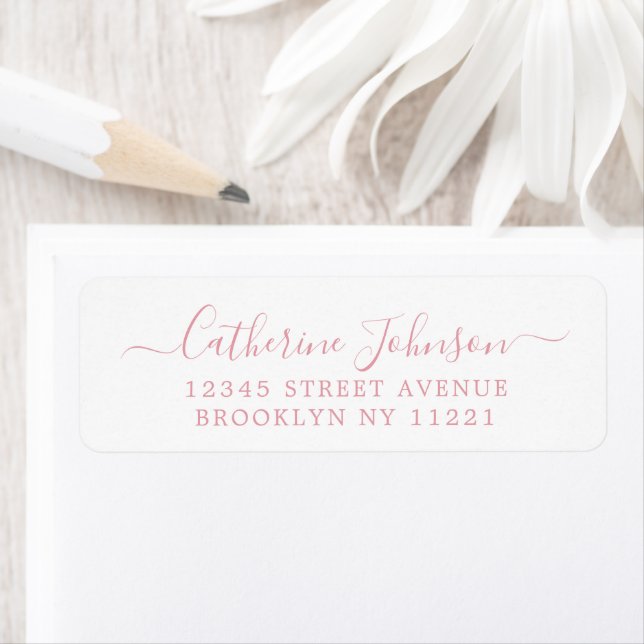 Elegant Girly Script Calligraphy Dusty Pink (Insitu)