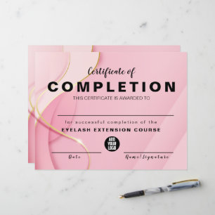 Elegant Glam Iradisent Certificate of Completion