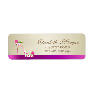 Elegant Glamour Address Label-Heel