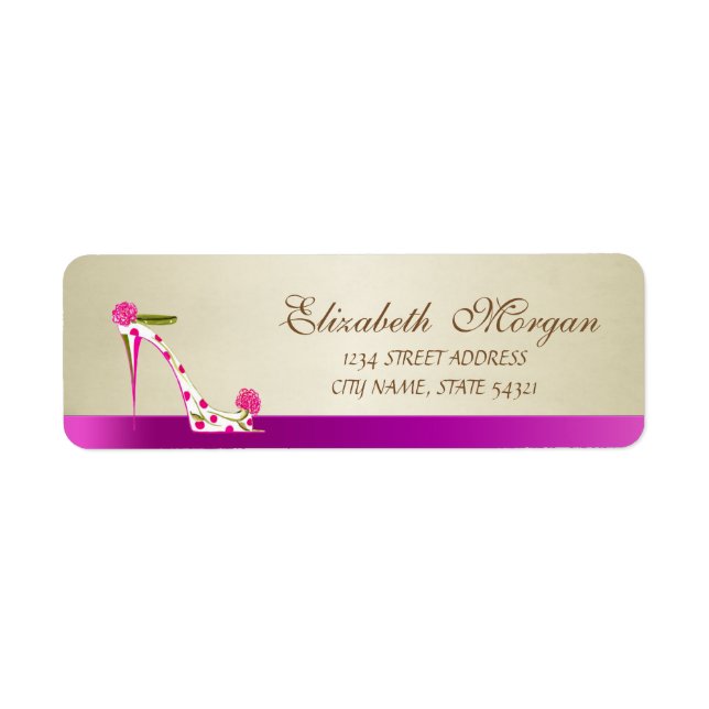 Elegant Glamour Address Label-Heel (Vorne)