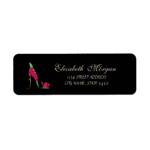 Elegant Glamour Address Label-Heel