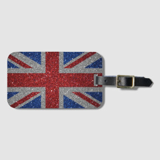 Elegant glitter Patriotic U.K. flag Gepäckanhänger