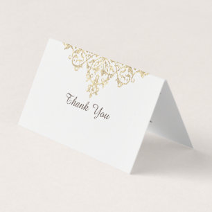 Elegant Glittery Golden Dankeschön Karten