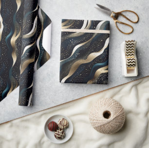 Elegant glitzernde Fantasie und Dünentexturen Geschenkpapier