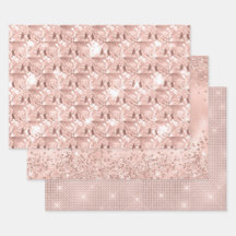 Elegant Glitzy Girly Blush Pink und Silver