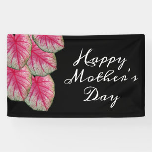 Elegant glückliche Mutter Tag Hot Pink Blume Banner