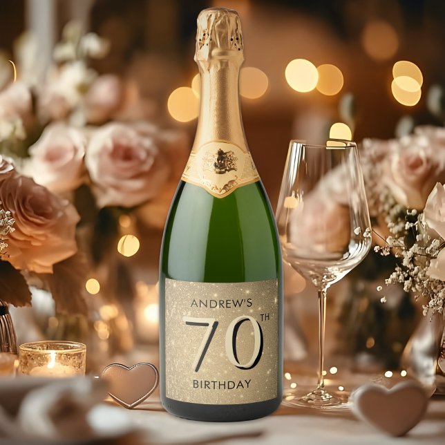 Elegant Gold 70. Geburtstag (Von Creator hochgeladen)
