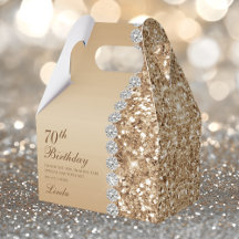 Elegant Gold 70. Geburtstag