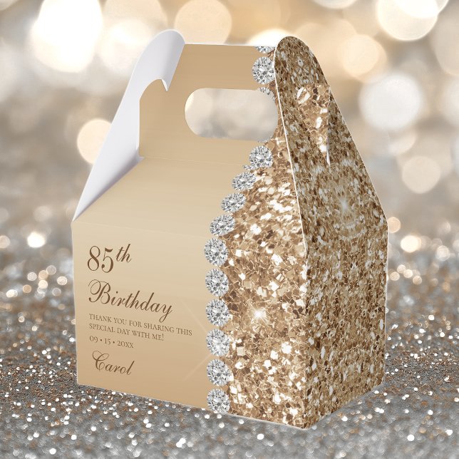 Elegant Gold 85. Geburtstag Geschenkschachtel (Von Creator hochgeladen)