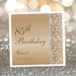 Elegant Gold 85. Geburtstag Serviette