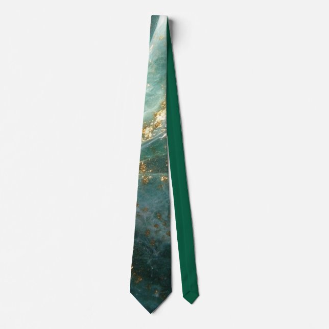 Elegant Gold Accent Tie / Elegante Krawatte (Vorderseite)