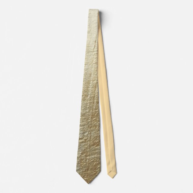 Elegant Gold Accent Tie / Elegante Krawatte (Vorderseite)