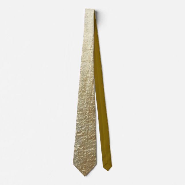 Elegant Gold Accent Tie / Elegante Krawatte (Vorderseite)