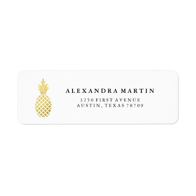 Elegant Gold Ananas (Vorne)