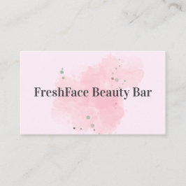 Elegant gold and black beauty salon visitenkarte