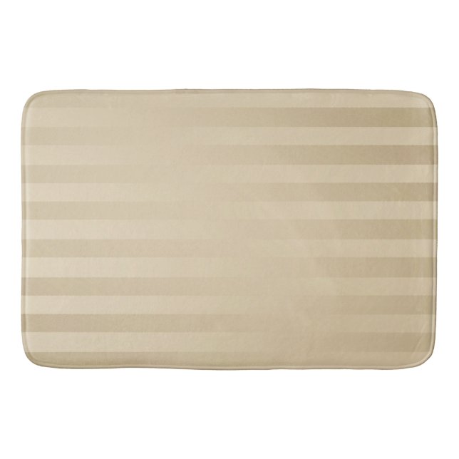 Elegant Gold and cream stripes  Badematte (Vorderseite)