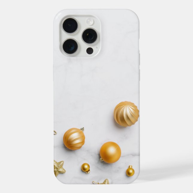  Elegant Gold And White Marble  iPhone Hülle (Rückseite)