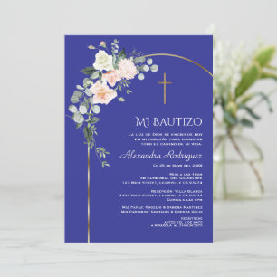 Elegant Gold Arch Floral Einladung