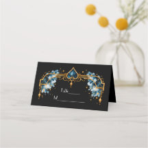 Elegant Gold Black Art Deco Casino Night Wedding
