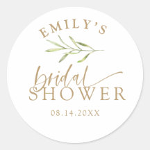 Elegant Gold & Botanical Bridal Shower