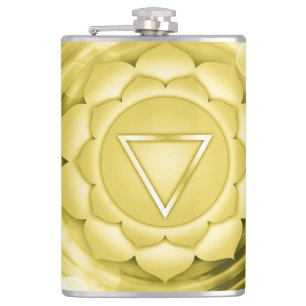 Elegant Gold Chakra Zen Yoga Geistliche Meditation Flachmann