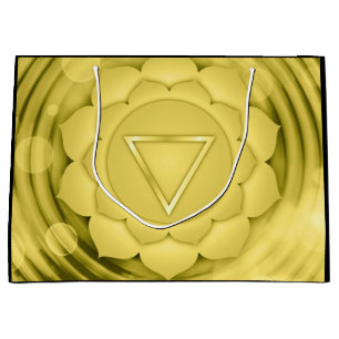 Elegant Gold Chakra Zen Yoga Geistliche Meditation Große Geschenktüte