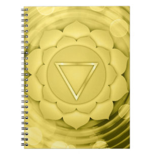 Elegant Gold Chakra Zen Yoga Geistliche Meditation Notizblock