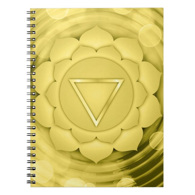 Elegant Gold Chakra Zen Yoga Geistliche Meditation Notizblock (Vorderseite)