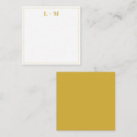 Elegant Gold Couple Monogram Minimalistisch Simple