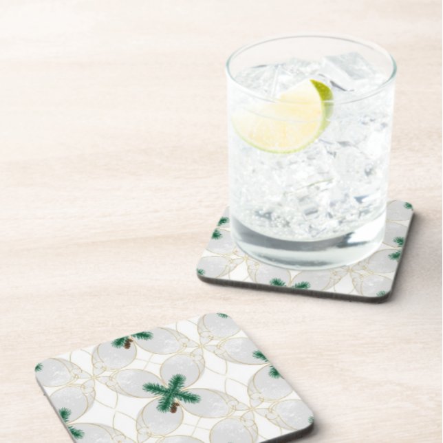 Elegant Gold Eucalyptus MerryMist Holiday Cork Coa Getränkeuntersetzer (Von Creator hochgeladen)