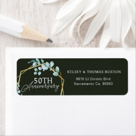 Elegant Gold Floral 50. Hochzeitstag