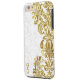 Elegant Gold Floral Lace White Damasks Case-Mate iPhone Hülle (Rückseite Links)