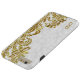 Elegant Gold Floral Lace White Damasks Case-Mate iPhone Hülle (Unterseite)