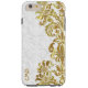 Elegant Gold Floral Lace White Damasks Case-Mate iPhone Hülle (Rückseite)