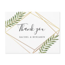 Elegant Gold Frame Terrarium Green Leaf Vielen Dan