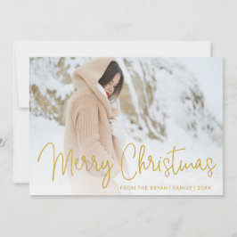 Elegant Gold Frohe Weihnachten Foto