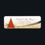 Elegant Gold Glittery Bokeh, Red Christmas Tree<br><div class="desc">Eleganter,  roter Weihnachtsbaum auf goldglänzendem,  braunem Hintergrund.</div>
