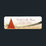 Elegant Gold Glittery Bokeh, Red Christmas Tree<br><div class="desc">Eleganter,  roter Weihnachtsbaum auf goldglänzendem,  braunem Hintergrund.</div>