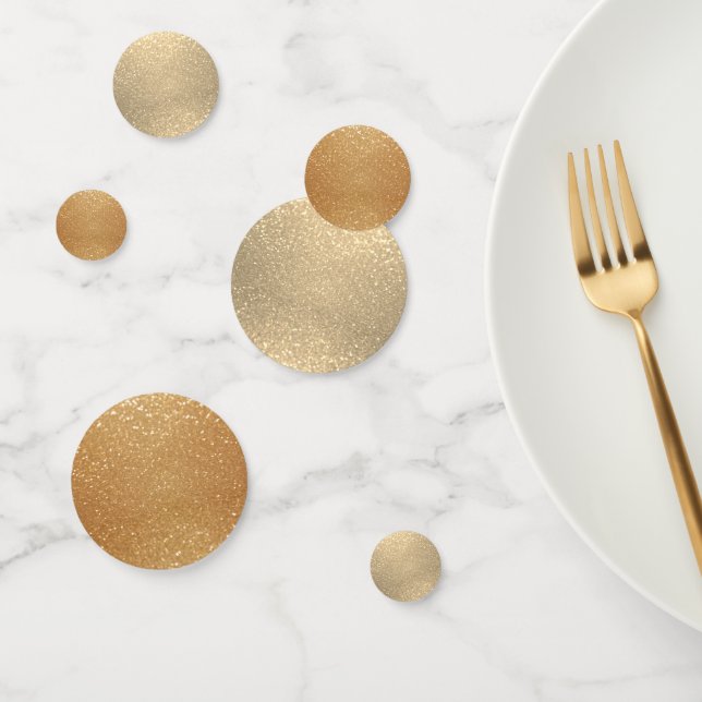 Elegant Gold Glitzer Confetti Konfetti (Gruppe)